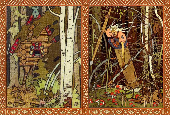 Baba-Yagá y su casa