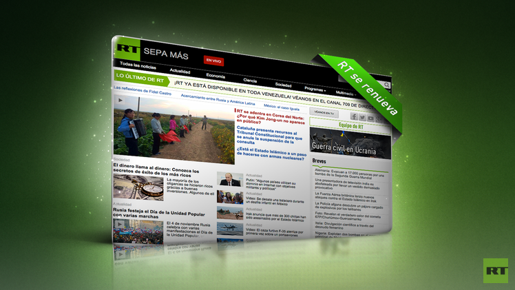 RT en español lanza su nuevo sitio web 