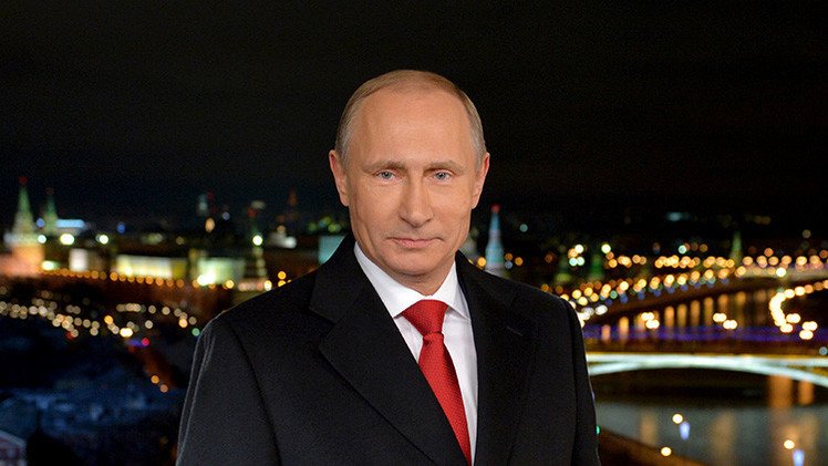 El presidente Vladímir Putin felicita al pueblo ruso con motivo del Año Nuevo