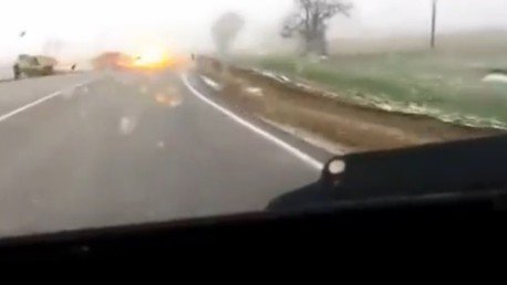 ¿Crimen y castigo divino?: Un rayo destruye un coche de delicuentes a la fuga