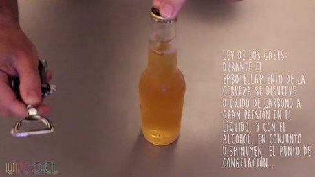 Cómo congelar una cerveza con solo un golpe