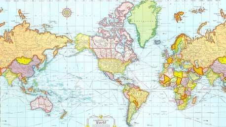 Mapas: ¿Cómo representan el mundo diferentes países?