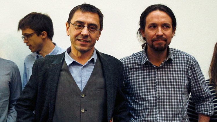 El partido opositor español Podemos publica la declaración de bienes de sus líderes