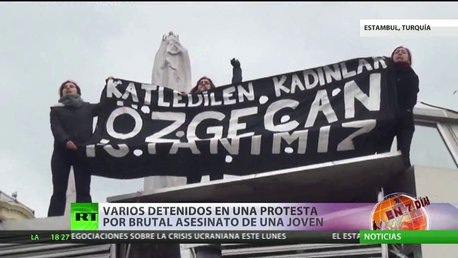 Turquía: Varios detenidos en una protesta por el brutal asesinato de una joven
