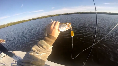 Pescar con fichas de Lego 'da el pego'