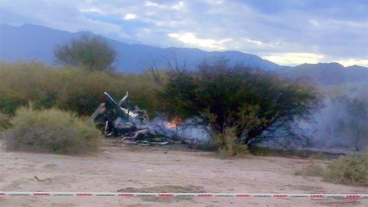 Videos: El impactante choque de dos helicópteros en Argentina