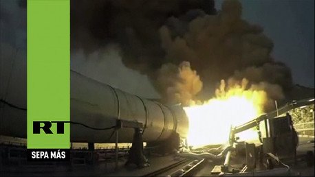 Pruebas del cohete más grande y potente y jamás construido 