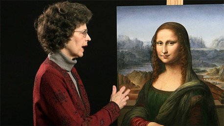 Una artista de EE.UU. reproduce a 'La Mona Lisa'