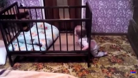 'El bebé Houdini': Vea la increíble e inteligente escapada de su cuna 