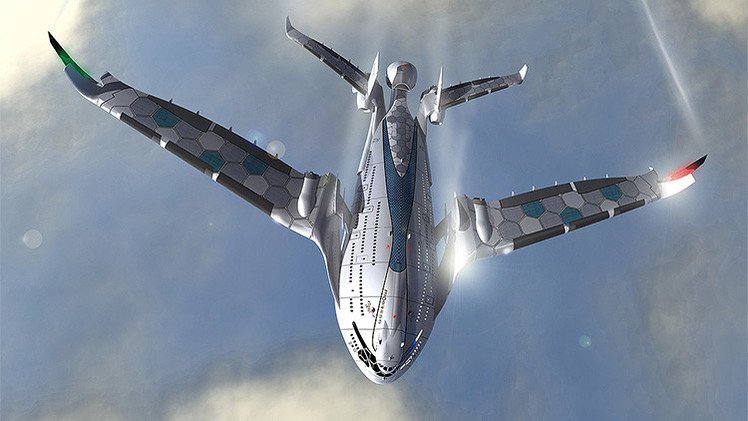 Fotos, video: El lujoso avión futurista con tres cubiertas y cero emisiones de carbono