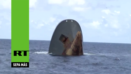 Una nave se hunde en menos de un minuto en "circunstancias sospechosas"