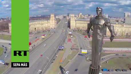 Así es la estatua del legendario cosmonauta soviético Yuri Gagarin