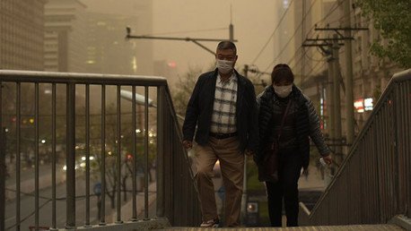 Fotos insólitas: Arena engulle la capital y varias regiones en China