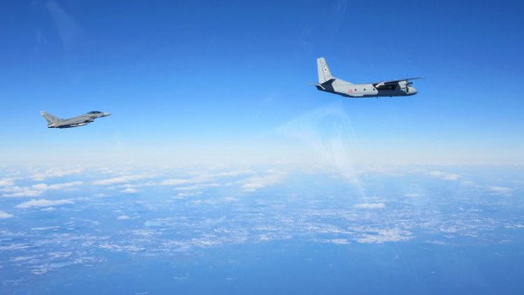 Fotos: Aviones españoles escoltan a supuestos cazas rusos en el Báltico