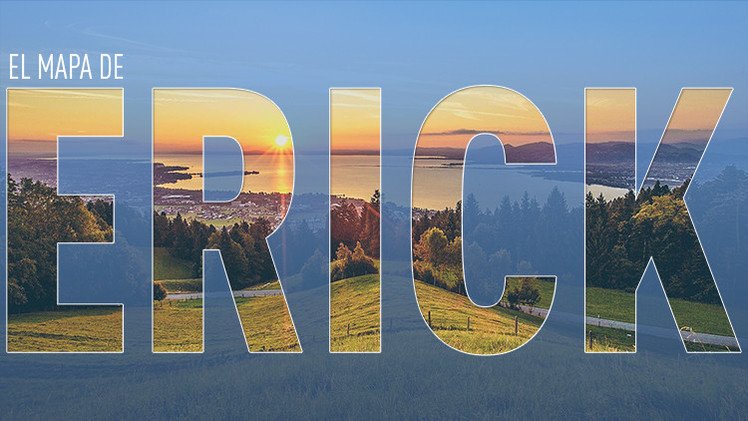 El mapa de las aventuras de Erick en Rusia