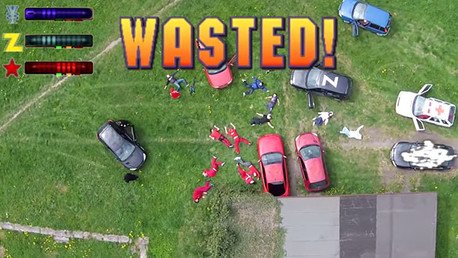 Aficionados recrean la serie de videojuegos GTA 2 en la vida real