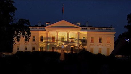 Aparecen tanques rusos en la Casa Blanca de Washington