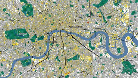 Vea el exuberante mapa mundial producto de la unión entre cartografía y arte pop
