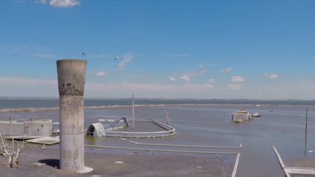 VIDEO: La localidad fantasma más célebre de Argentina a vista de dron
