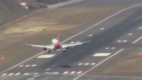 Los fuertes vientos en Portugal provocan aterrizajes no aptos para cardiacos