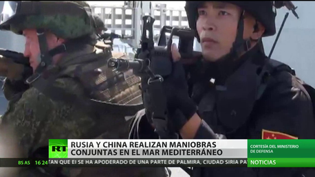 Rusia y China realizan maniobras conjuntas en el mar Mediterráneo