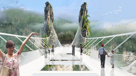Imágenes: China tendrá la pasarela de vidrio más aterradora en el mundo