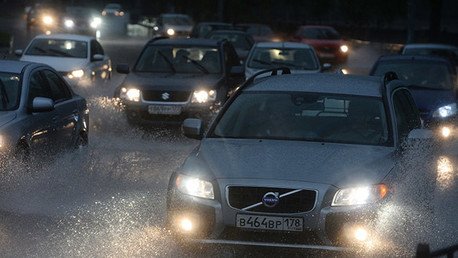 Videos, Fotos: Tormenta apocalíptica inunda las calles de Moscú