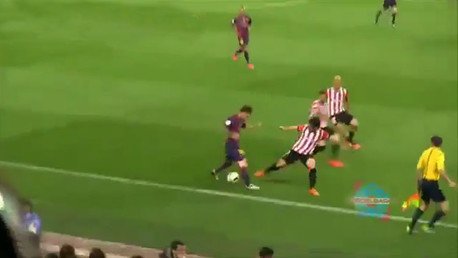 El mágico gol de Messi, desde la grada del Camp Nou