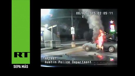 Cámara registra un intento de inmolación en una estación de gasolina