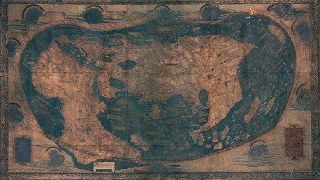 Descifran las inscripciones ocultas del mapa medieval que inspiró a Colón