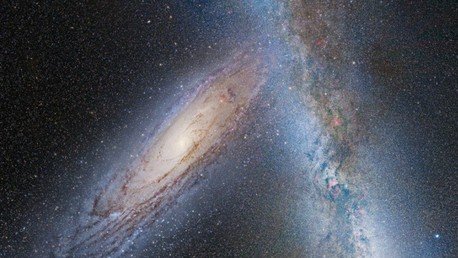 Un mapa espacial muestra hacia dónde se dirige la Vía Láctea