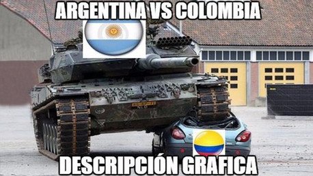 Los memes más divertidos sobre la victoria de Argentina ante Colombia