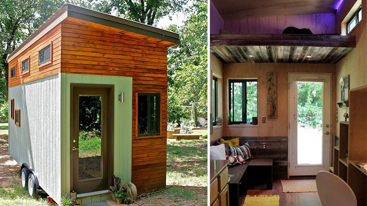 'No' a los bancos: Se construye una mini-casa para no endeudarse mientras termina la carrera