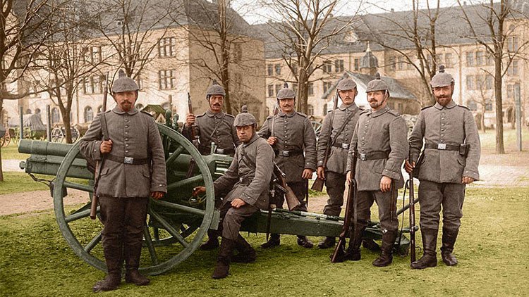 Impresionantes fotos de color que muestran la vida de los soldados en la Primera Guerra Mundial