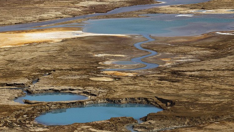 Fotos: El mar Muerto, a punto de desaparecer dejando estragos en la costa de Israel