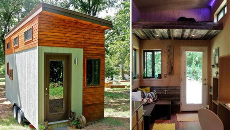 'No' a los bancos: Se construye una mini-casa para no endeudarse mientras termina la carrera