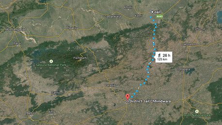 India: Reo escapa de una prisión que no le gustó y se entrega en otra, con mejores condiciones