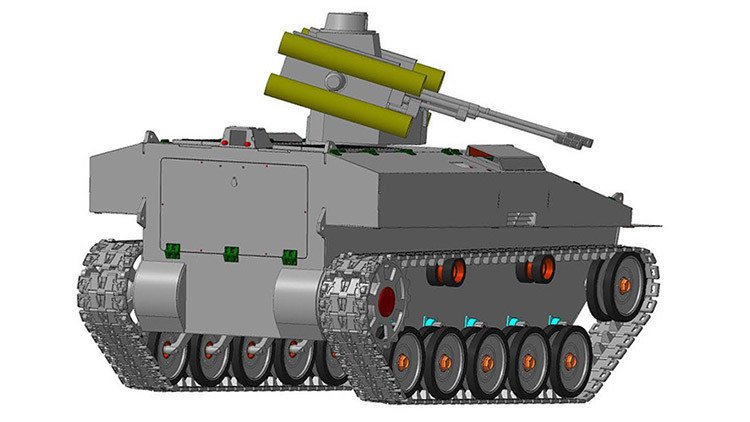 Rusia desarrolla una plataforma robótica blindada universal de 7 toneladas
