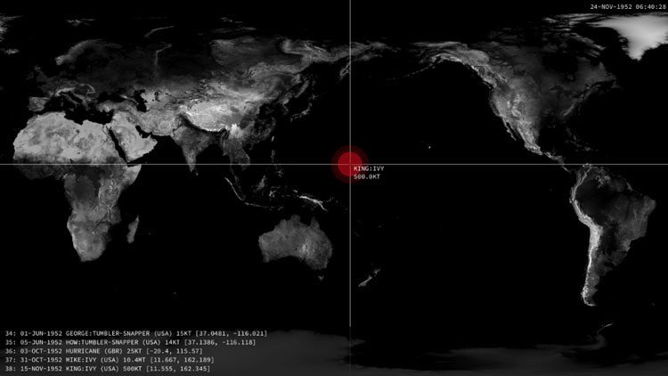 De Hiroshima al presente: Impactante video engloba todas las detonaciones nucleares de la historia