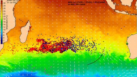 Un mapa oceánico interactivo predijo dónde se hallarían los restos del MH370