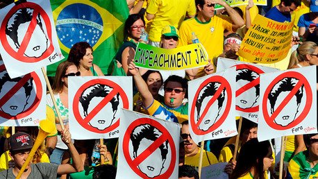 Masivas protestas piden la destitución de Dilma Rouseff en las calles de Brasil