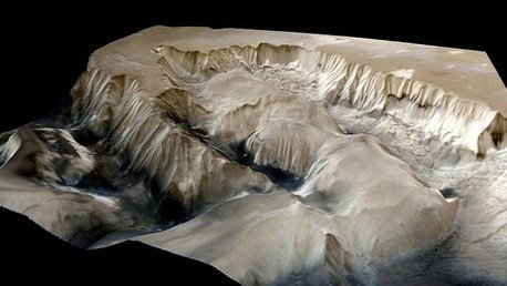 La India toma una increíble imagen en tres dimensiones del mayor cañón del sistema solar