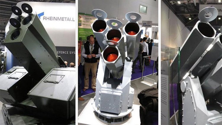 Video: Alemania expone un láser antiaéreo de cuatro cañones 