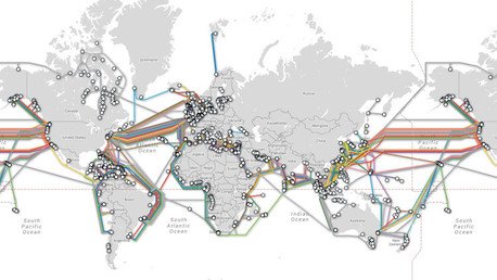 Mapa animado impactante: la red global de cables subacuáticos que proveen Internet (Video)