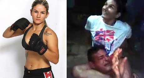 Un ladrón se mete con la chica equivocada: una luchadora profesional que le hizo 'ver las estrellas'