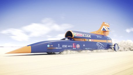 "Más rápido que una bala": Presentan al público el nuevo coche supersónico Bloodhound SSC 
