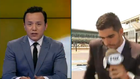 Atropellan a un periodista de la Fox durante una retransmisión en directo