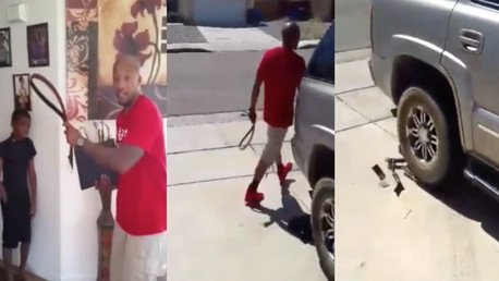 El peor castigo de su vida: Un padre destruye la Xbox de su hijo pasándole el coche encima