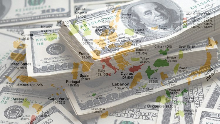 Infografía: ¿Cuál es la deuda de los países en comparación con su PIB?