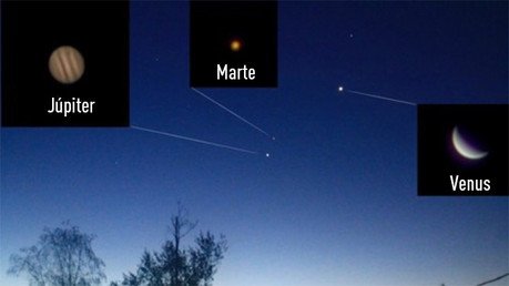 Espectáculo astronómico: Júpiter pasará este fin de semana con Marte